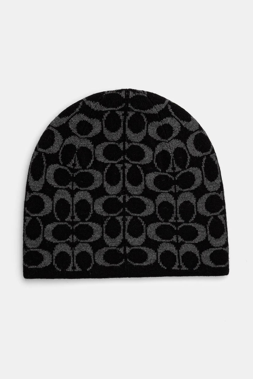 Coach beanie cu doua fete culoarea negru, 29CX872