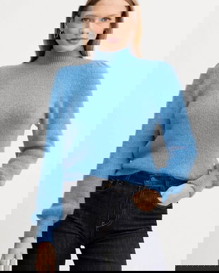 Morgan pulover din amestec de lână cu guler, MLEONAR