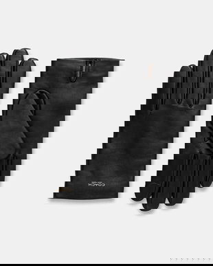 Coach manusi de piele culoarea negru, 29CCN08