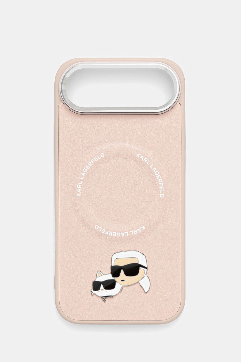 Karl Lagerfeld husă pentru telefon iPhone 17 Air culoarea roz, KLHMP17MPSMLRKCP
