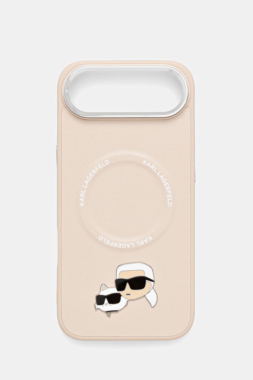 Karl Lagerfeld husă pentru telefon iPhone 17 Air culoarea bej, KLHMP17MPSMLRKCE