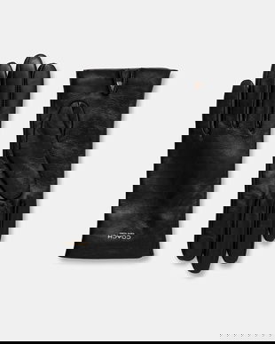 Coach manusi de piele culoarea negru, 29CCN07