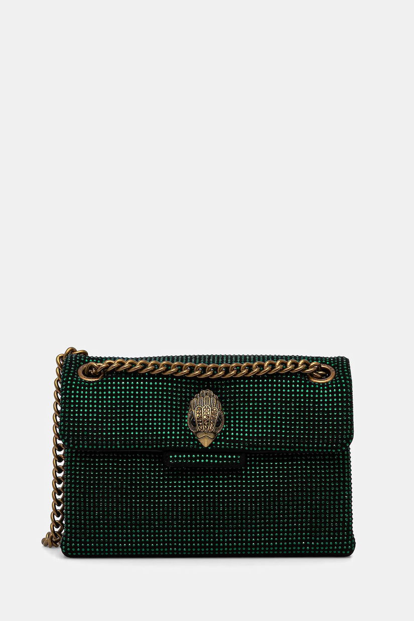 Kurt Geiger London poșetă MINI KENSINGTON culoarea verde, 5018175609