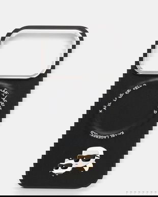 Karl Lagerfeld husă pentru telefon iPhone 17 Pro culoarea negru, KLHMP17LPSMLRKCK