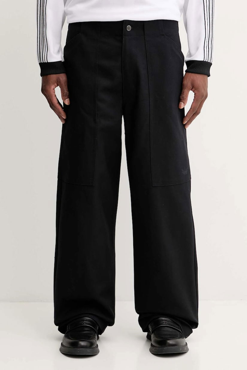 adidas Originals pantaloni JY2770 negru drept pentru bărbați