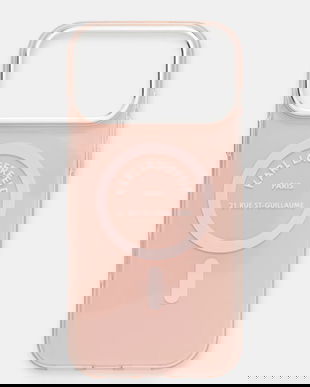 Karl Lagerfeld husă pentru telefon iPhone 17 Pro Max culoarea roz, KLHMP17XHKRSGPP