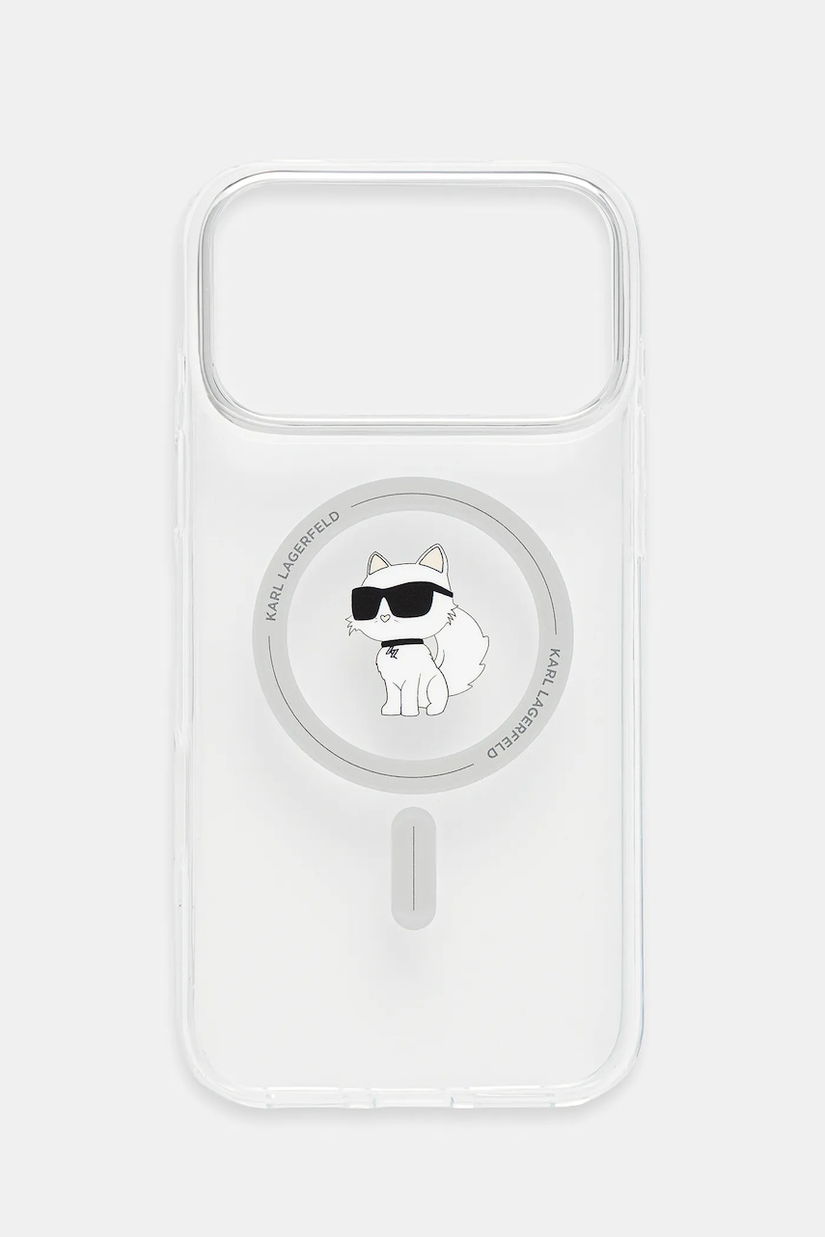 Karl Lagerfeld husă pentru telefon iPhone 17 Pro Max culoarea transparent, KLHMP17XHFCCNOT