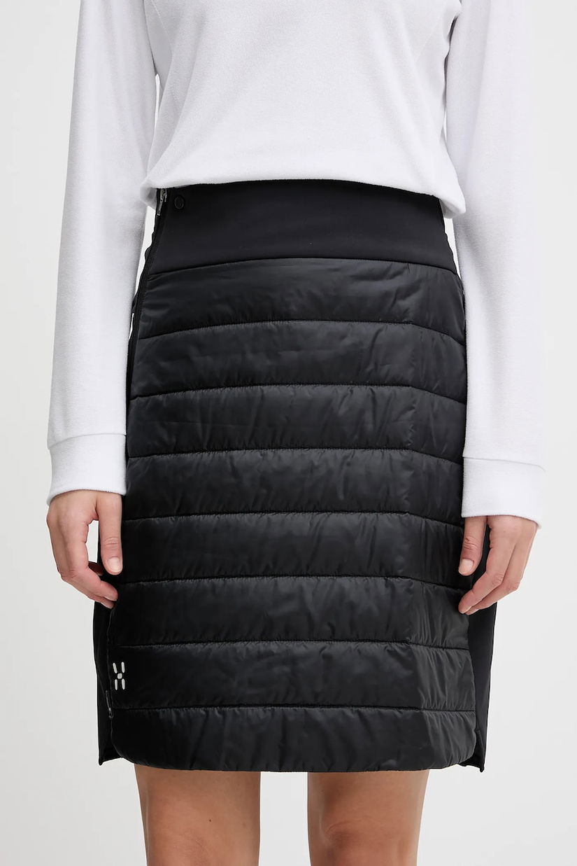 Haglöfs fustă sport Mimic II culoarea negru, mini, drept, 608116
