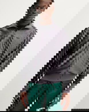 adidas Originals bluză Firebird culoarea gri, uni, JX1496