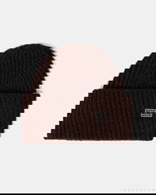 Tommy Jeans pălărie din amestec de lână culoarea maro, AW0AW17905