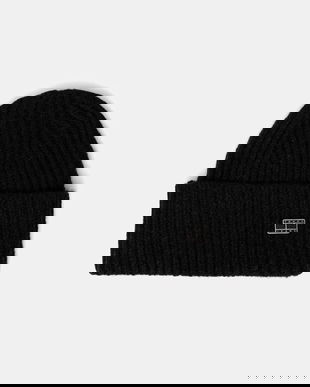 Tommy Jeans pălărie din amestec de lână culoarea negru, AW0AW17905