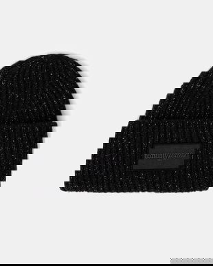 Tommy Jeans pălărie din amestec de lână culoarea negru, AW0AW17984