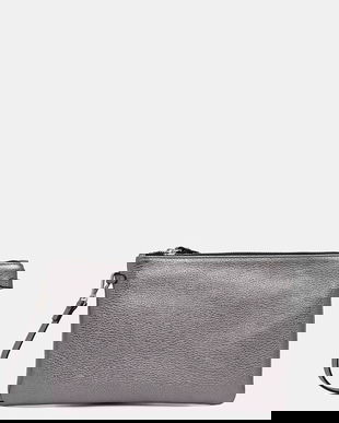 Gianni Chiarini poșetă de piele HERMY culoarea argintiu, BS.3695.GRN.LM