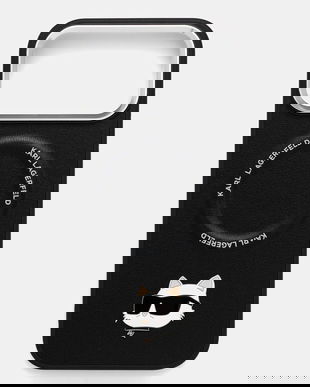 Karl Lagerfeld husă pentru telefon iPhone 17 Pro Max culoarea negru, KLHMP17XPSMLRCHK
