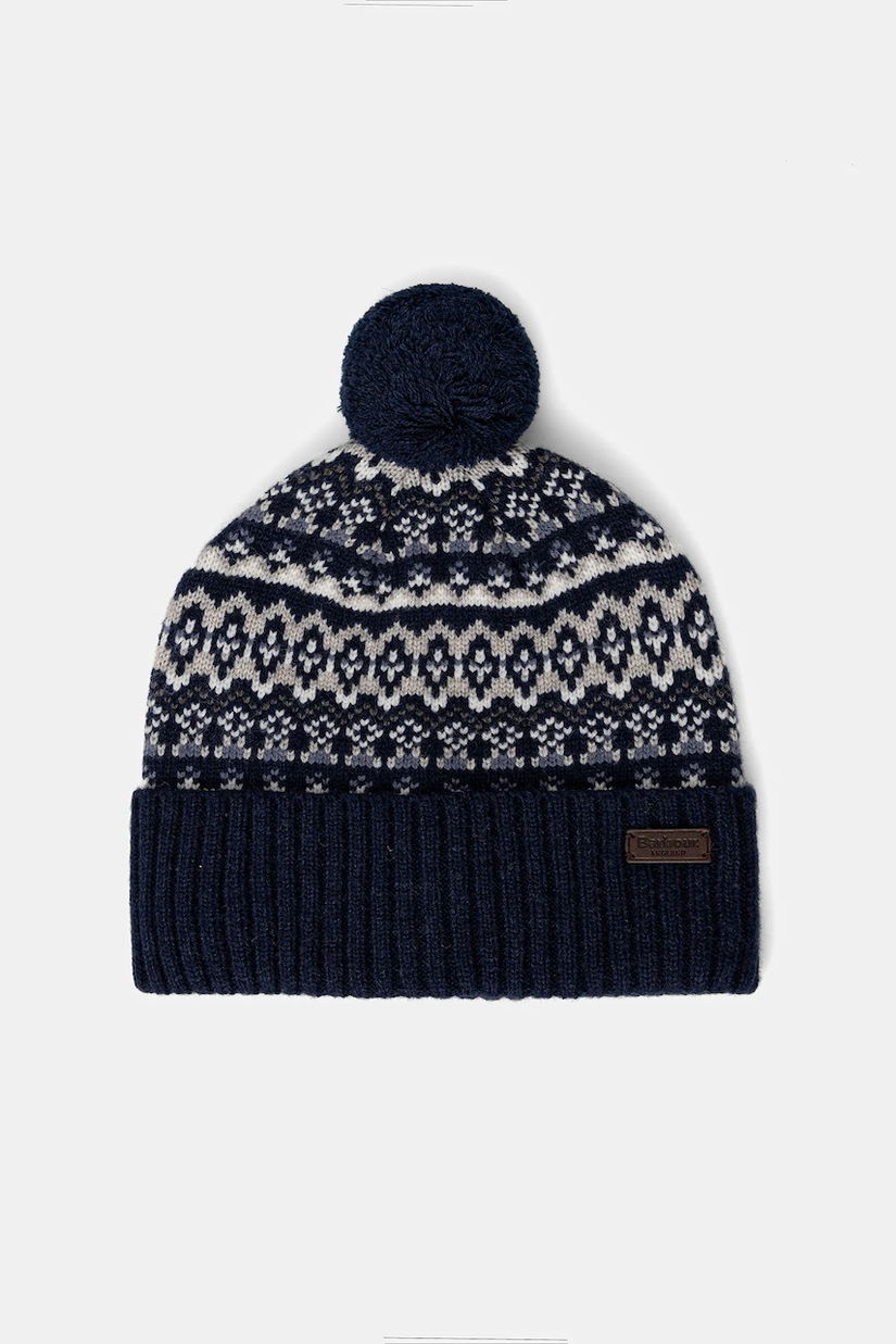 Barbour căciulă din amestec de lână culoarea bleumarin, MHA0907