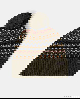 Barbour căciulă din amestec de lână culoarea verde, MHA0907