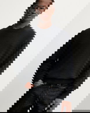 Hollister Co. pulover culoarea negru, KI320-5058