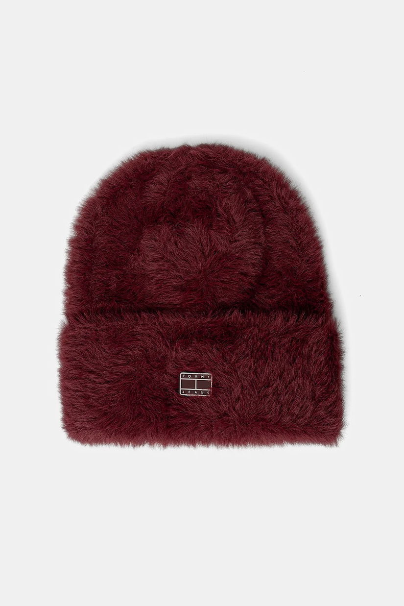 Tommy Jeans căciulă culoarea bordo, AW0AW17900