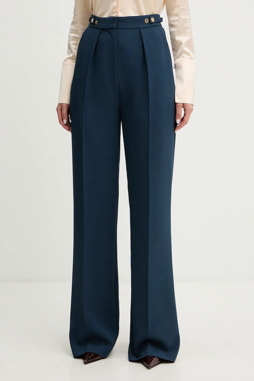 Elisabetta Franchi pantaloni drept, high waist, PA09956E2