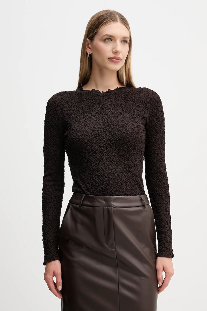 Pedro del Hierro pulover culoarea maro, uni, 3512918