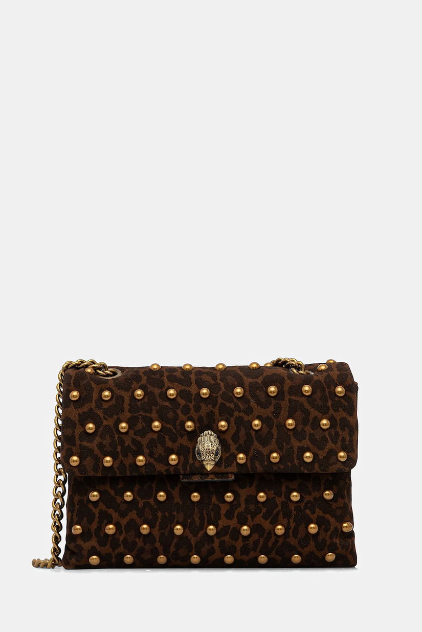 Kurt Geiger London geantă de mana din piele întoarsă KENSINGTON culoarea maro, 5023035289