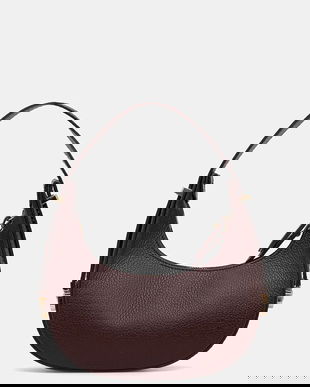 Answear.LAB poseta de piele culoarea bordo