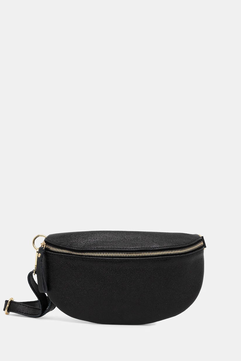Answear.LAB borseta de piele culoarea negru