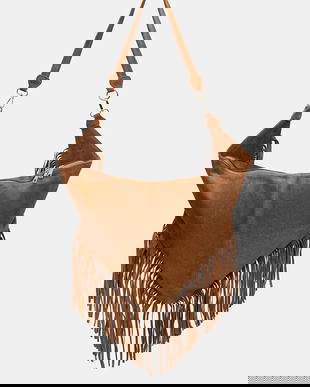 Answear.LAB geanta de mana din piele intoarsa culoarea maro