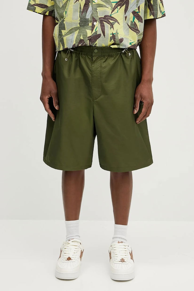 Kenzo pantaloni scurți culoarea verde, FF55SH5069CE.50