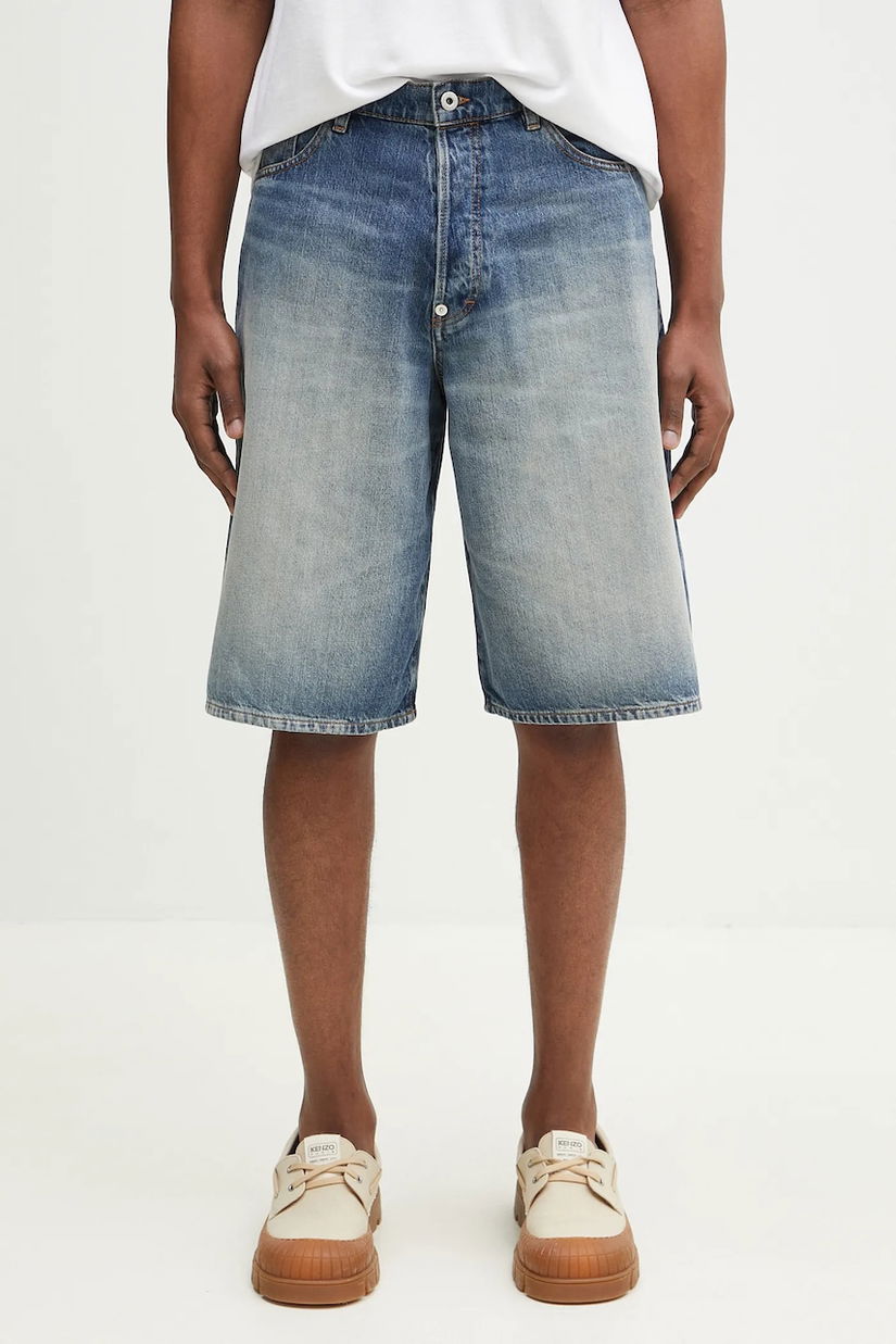 Kenzo pantaloni scurți jeans bărbați, FF55DS3396I7.DS