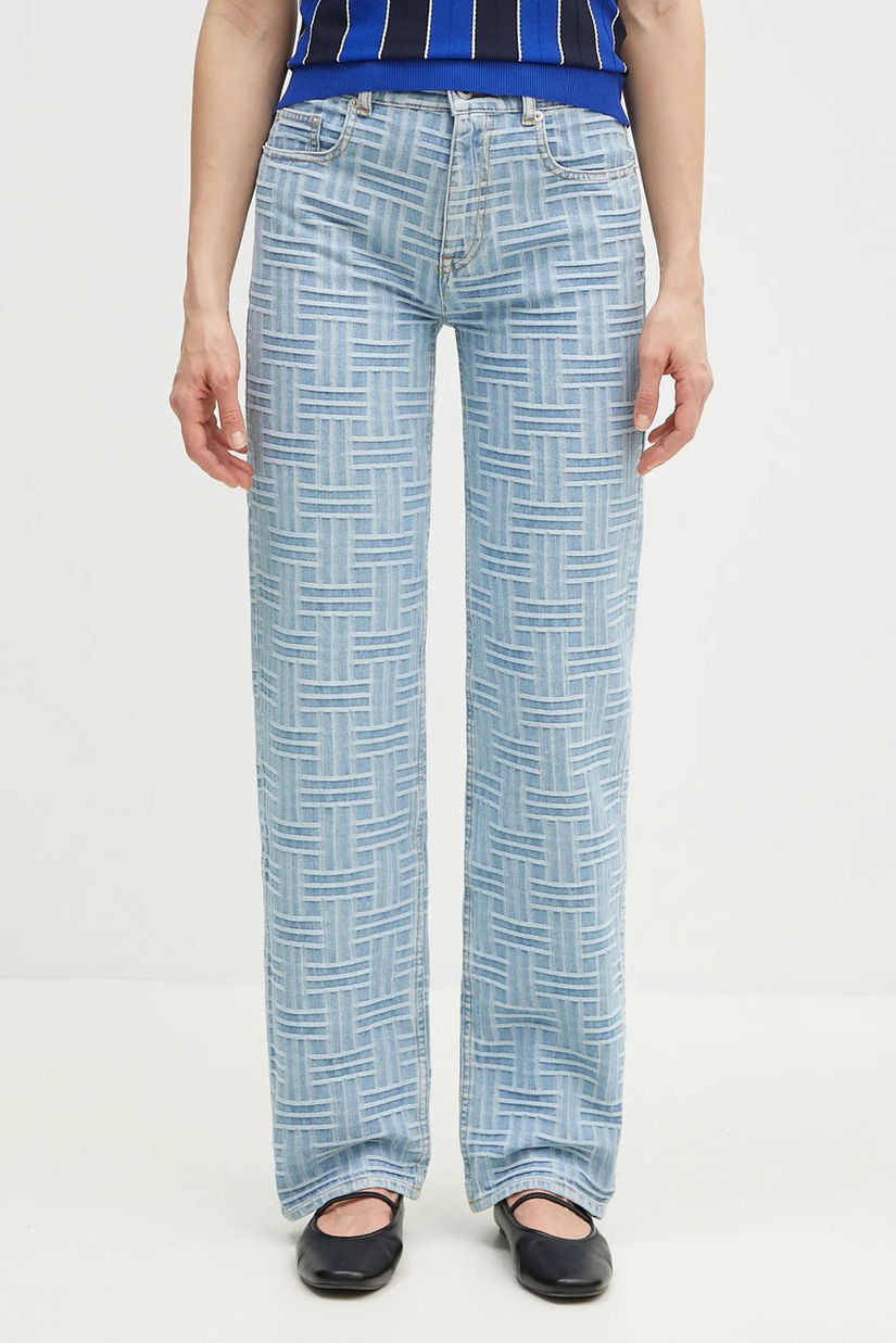 Kenzo jeans femei high waist, FF52DP2166J4.DB