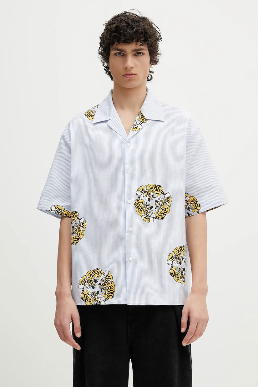 Kenzo cămașă din bumbac cu guler clasic, relaxed, FF55CH1309A5.64