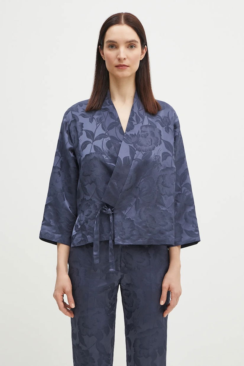 Kenzo blazer din amestec de in oversize, cu imprimeu, FF52VE0329JG.67