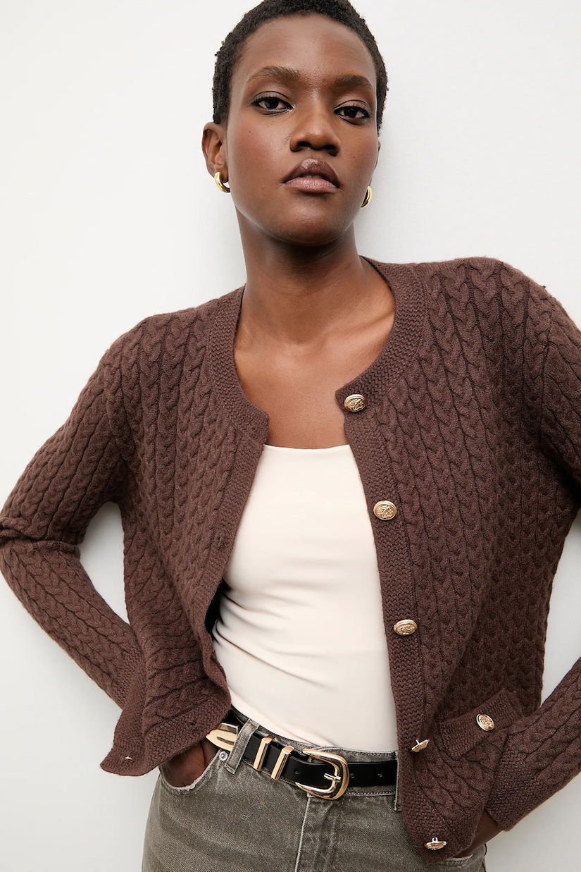 Answear.LAB cardigan culoarea maro