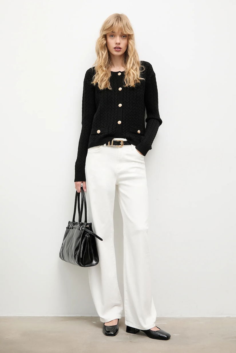 Answear.LAB cardigan culoarea negru