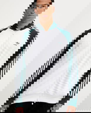 adidas Originals bluză Sst TT culoarea alb, cu imprimeu, JY1293