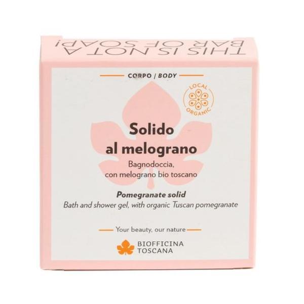 Gel de Dus si Sampon Solid cu Rodie, - Biofficina, 80 g