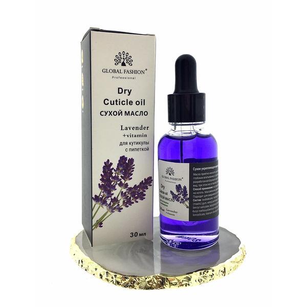 Ulei de cuticule cu pipetă, aromă de lavandă, Global Fashion, 30 ml