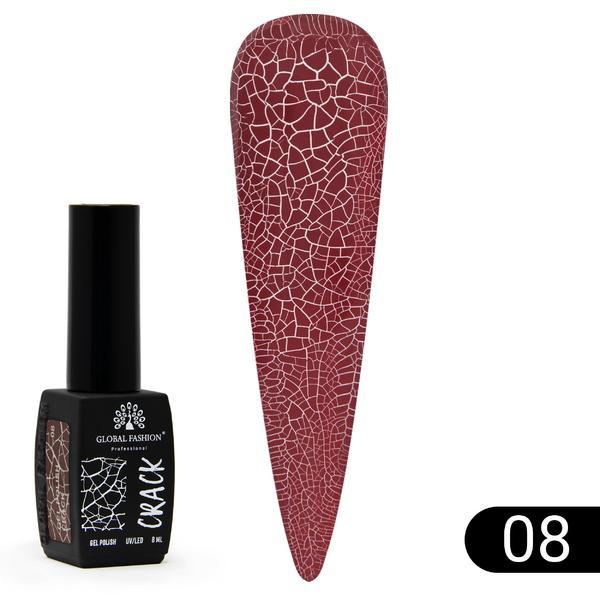 Oja semipermanenta Crack, Global Fashion 8 ml, 08