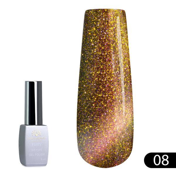 Oja semipermanenta Cat Eyes Fairy 8ml, 08 (Fara Tpo)