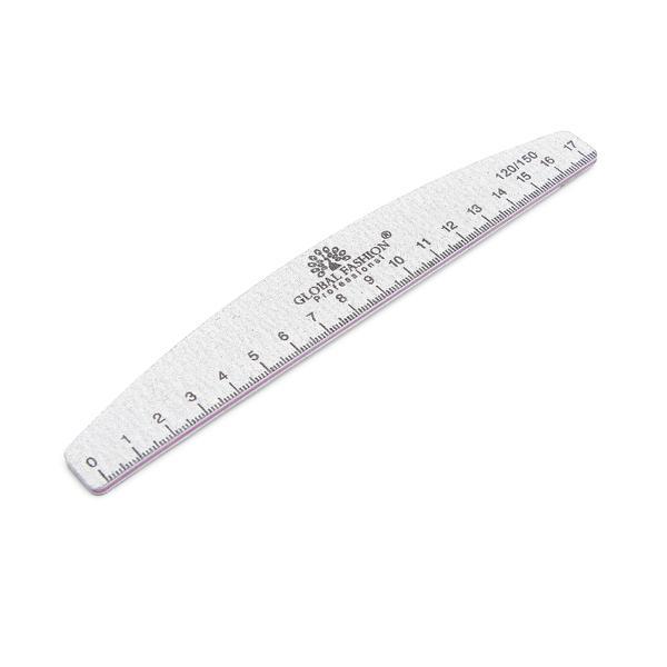 Pilă pentru unghii cu riglă, 120/150,1 buc