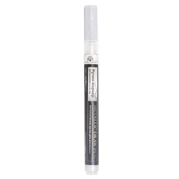 Marker pentru desen pe unghii, latimea tijei 1 mm, culoare: Argintiu