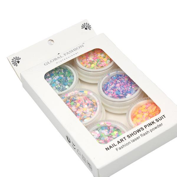 Set 6 decoratiuni pentru unghii, multicolor Model 5