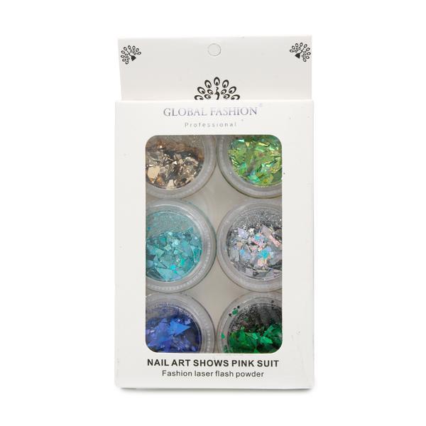 Set 6 decoratiuni pentru unghii, multicolor Model 2