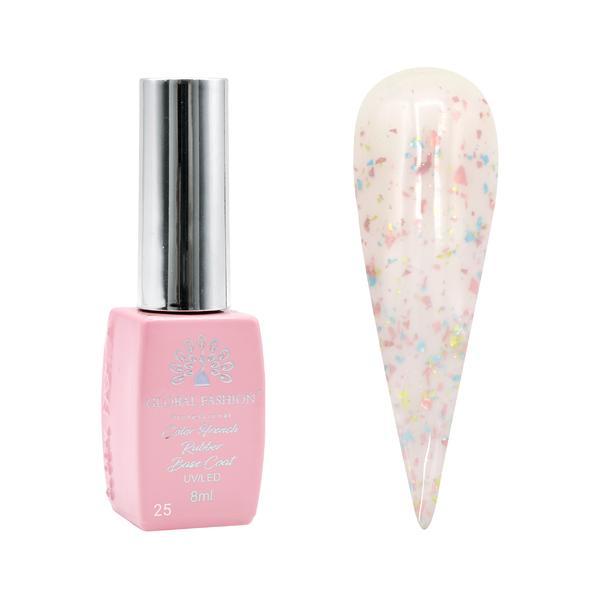 Baza Foil, baza cauciucata pentru unghii, Global Fashion, 8ml, 25