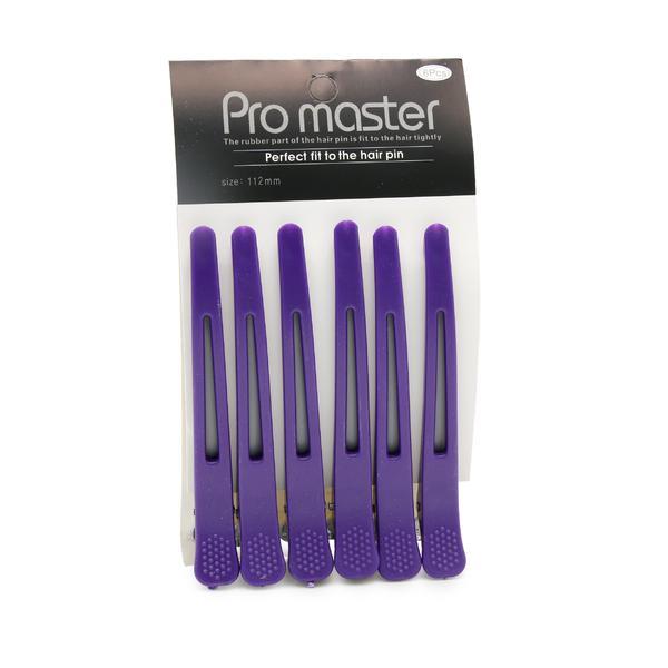 Cleme pentru păr Pro master, 6 buc, violet