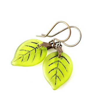 Cercei de toamnă cu frunze și accesorii bronz