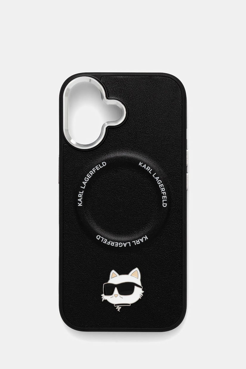 Karl Lagerfeld husă pentru telefon iPhone 17 culoarea negru, KLHMP17SPSMLRCHK
