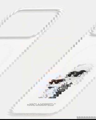 Karl Lagerfeld husă pentru telefon iPhone 17 Pro Max culoarea alb, KLHMP17XHMKCAQOH