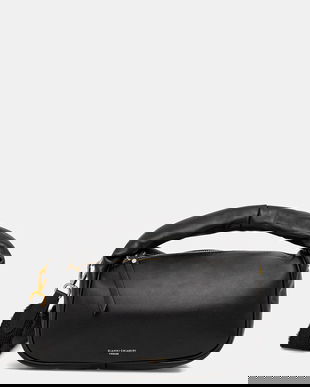 Gianni Chiarini poșetă de piele KIM culoarea negru, BS.11631.FOUCLD.NA